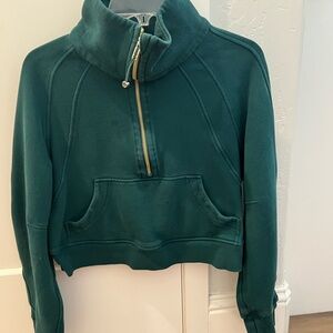 lululemon athletica Forest Green Half-Zip Hoodie